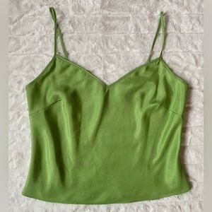 Lime Green silk cami
